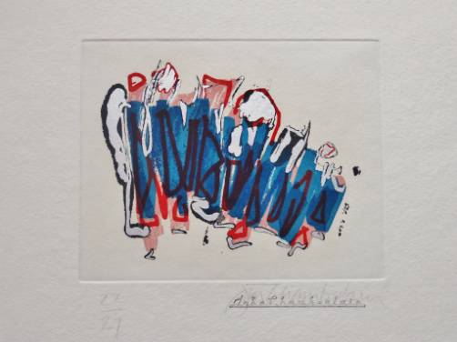 John Chamberlain print `Supply of Doors` from `Outer Signs of Inner Grace` Suite 1986, American